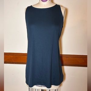 Eileen Fisher deep navy ultra soft, lightweight tank top